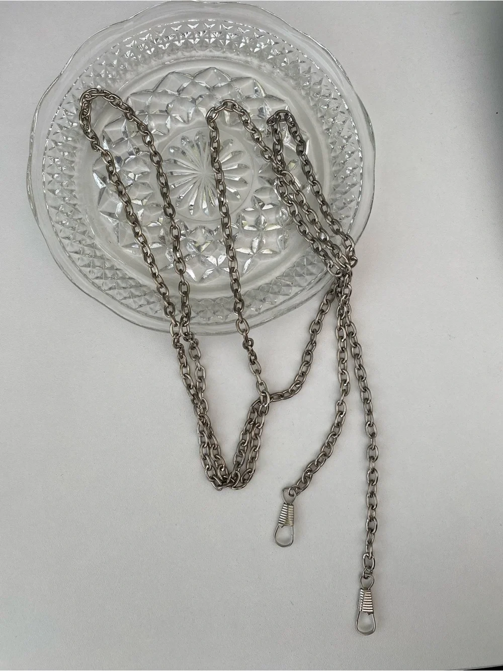 Stainless Silver Chain Eyeglass Holder Strap